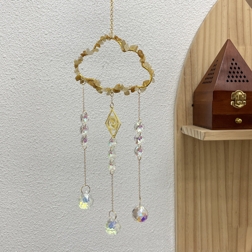 Window hanging new cloud series natural crystal sun catcher wind chimes