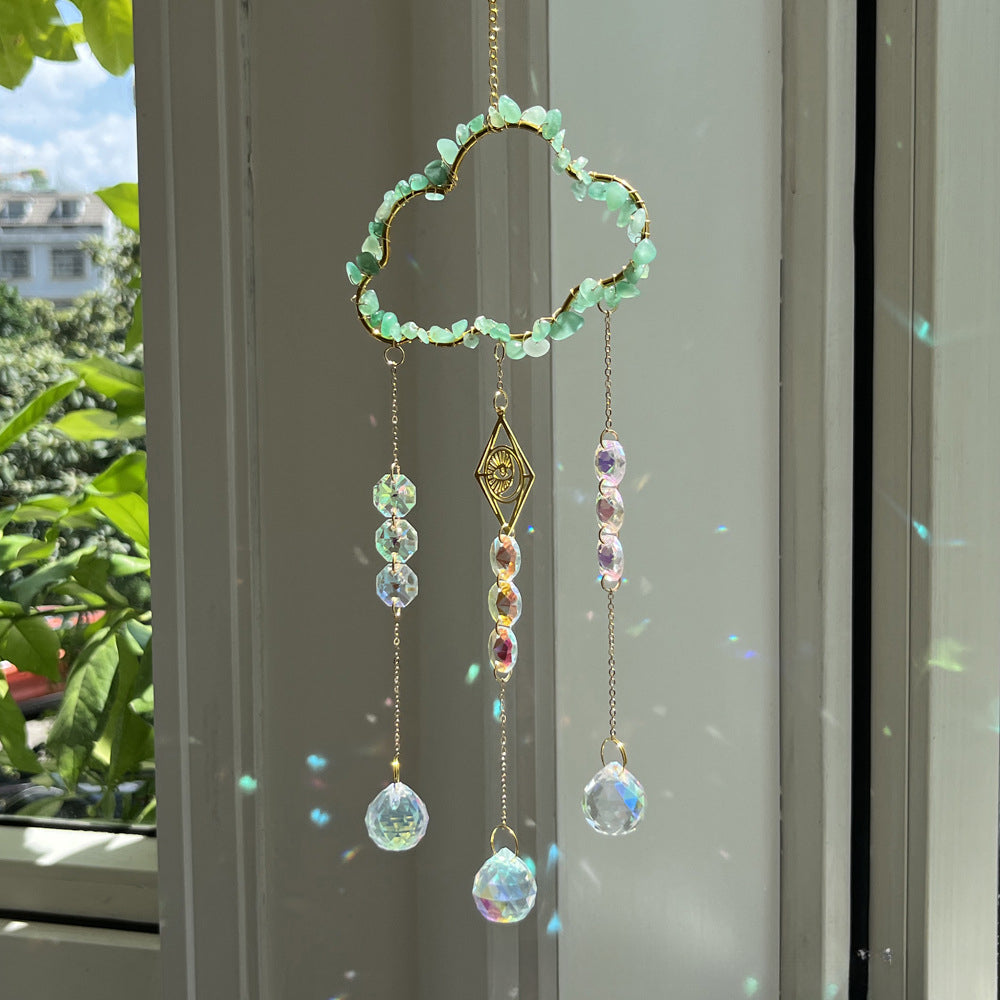Window hanging new cloud series natural crystal sun catcher wind chimes