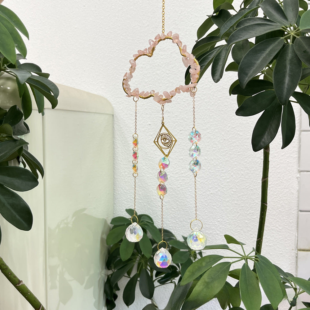 Window hanging new cloud series natural crystal sun catcher wind chimes