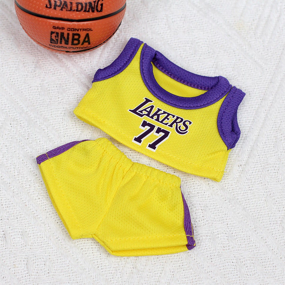 Labubu baby jersey handsome team high value labubu sweater Lakers 8 heart macaron clothes
