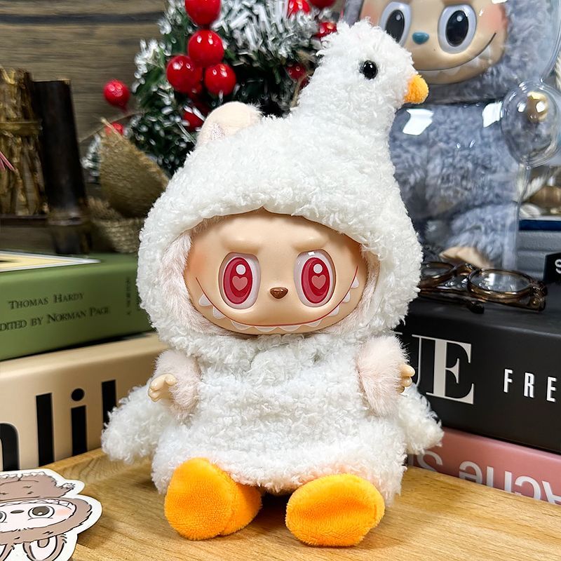 Macaron labubu baby clothes 17cm rabub replacement clothes blind box baby clothes pendant little swan clothes