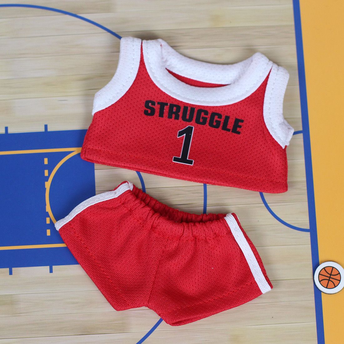 Labubu baby jersey handsome team high value labubu sweater Lakers 8 heart macaron clothes