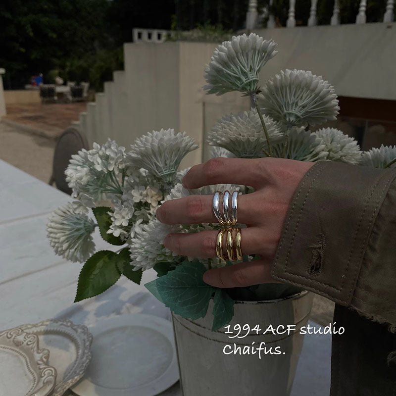 Irregular Hollow Retro Open Index Finger Ring
