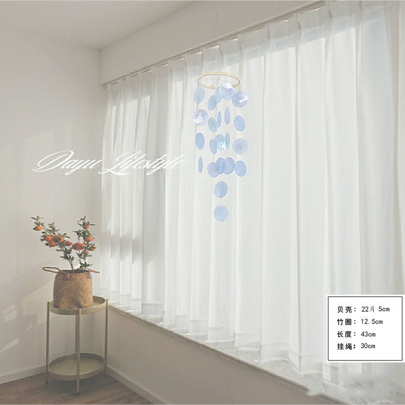 ins shell wind chimes small fresh balcony window sill pendant kindergarten pendant creative home bed and breakfast air pendant