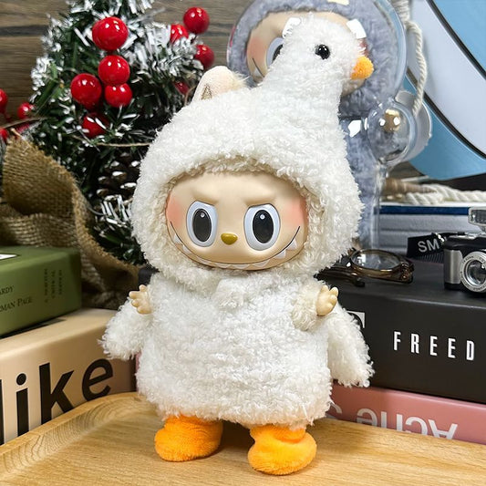 Macaron labubu baby clothes 17cm rabub replacement clothes blind box baby clothes pendant little swan clothes
