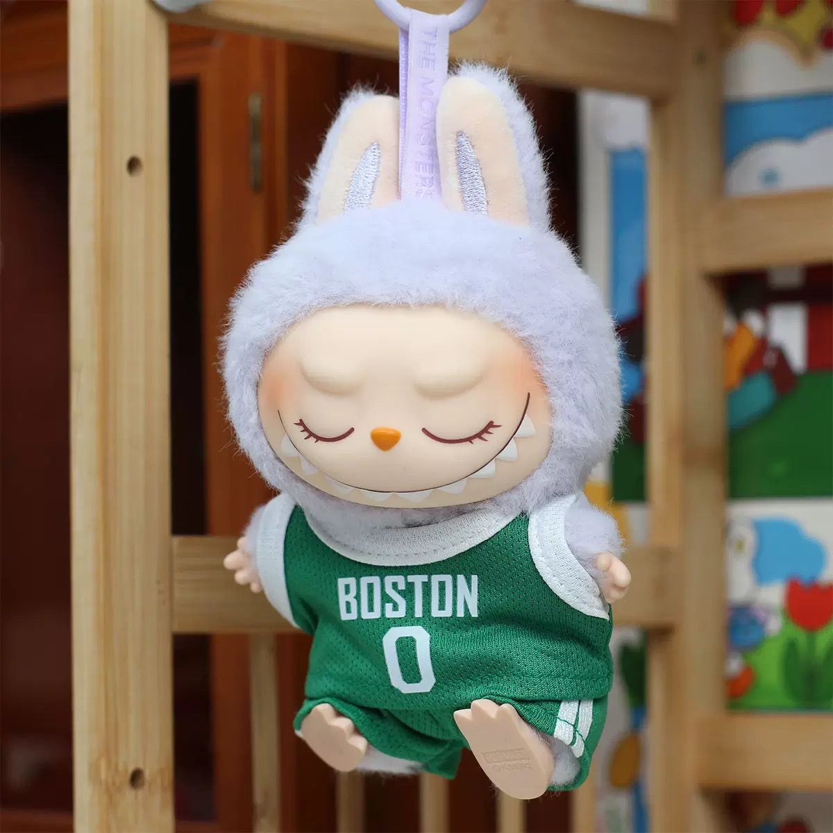 Labubu baby jersey handsome team high value labubu sweater Lakers 8 heart macaron clothes
