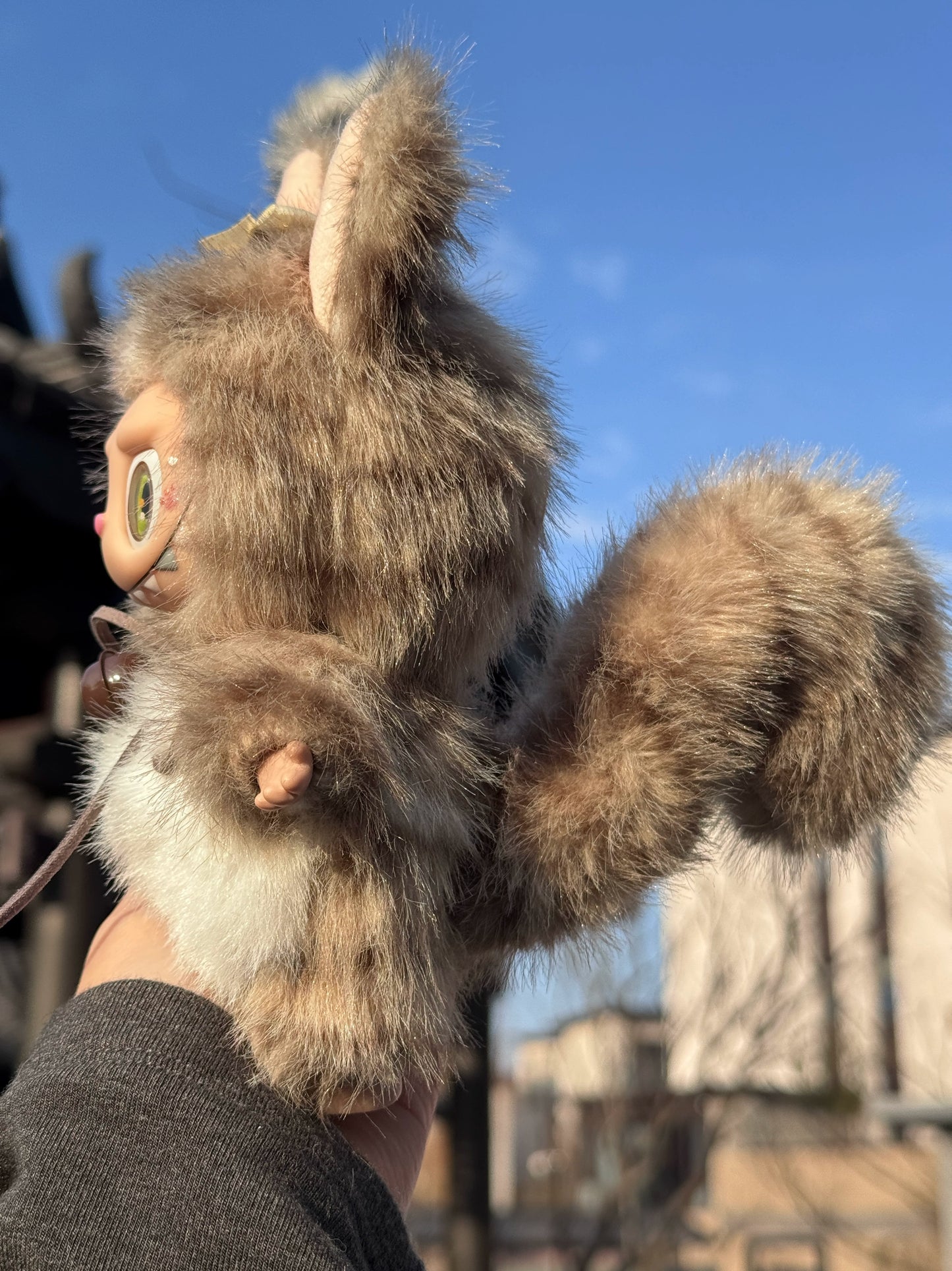 Original handsome gray tabby LABUBU genuine macaron change baby, girl gift