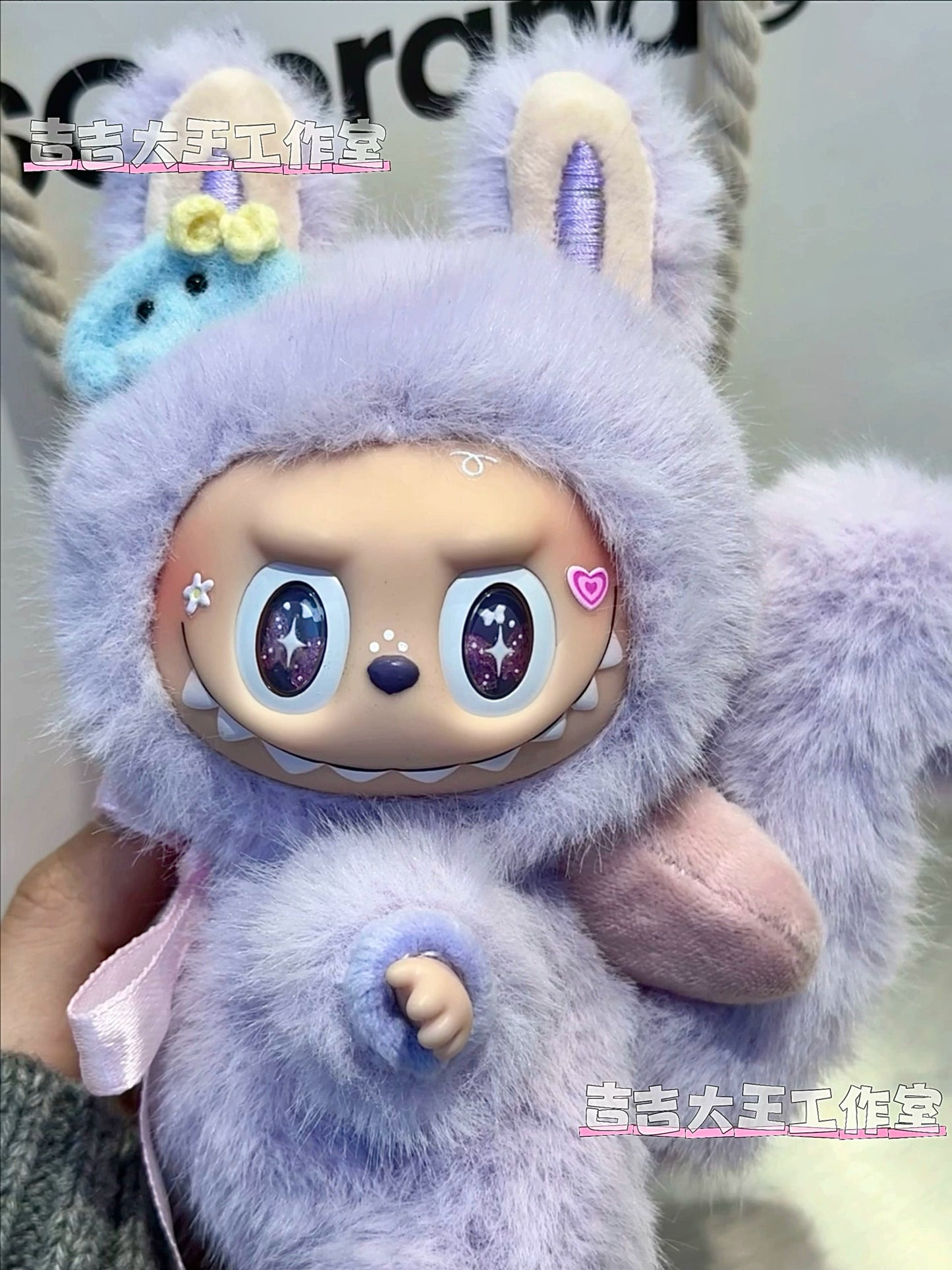Mashed taro cake LABUBU likes to consult the backstage, a generation of macarons to change babies