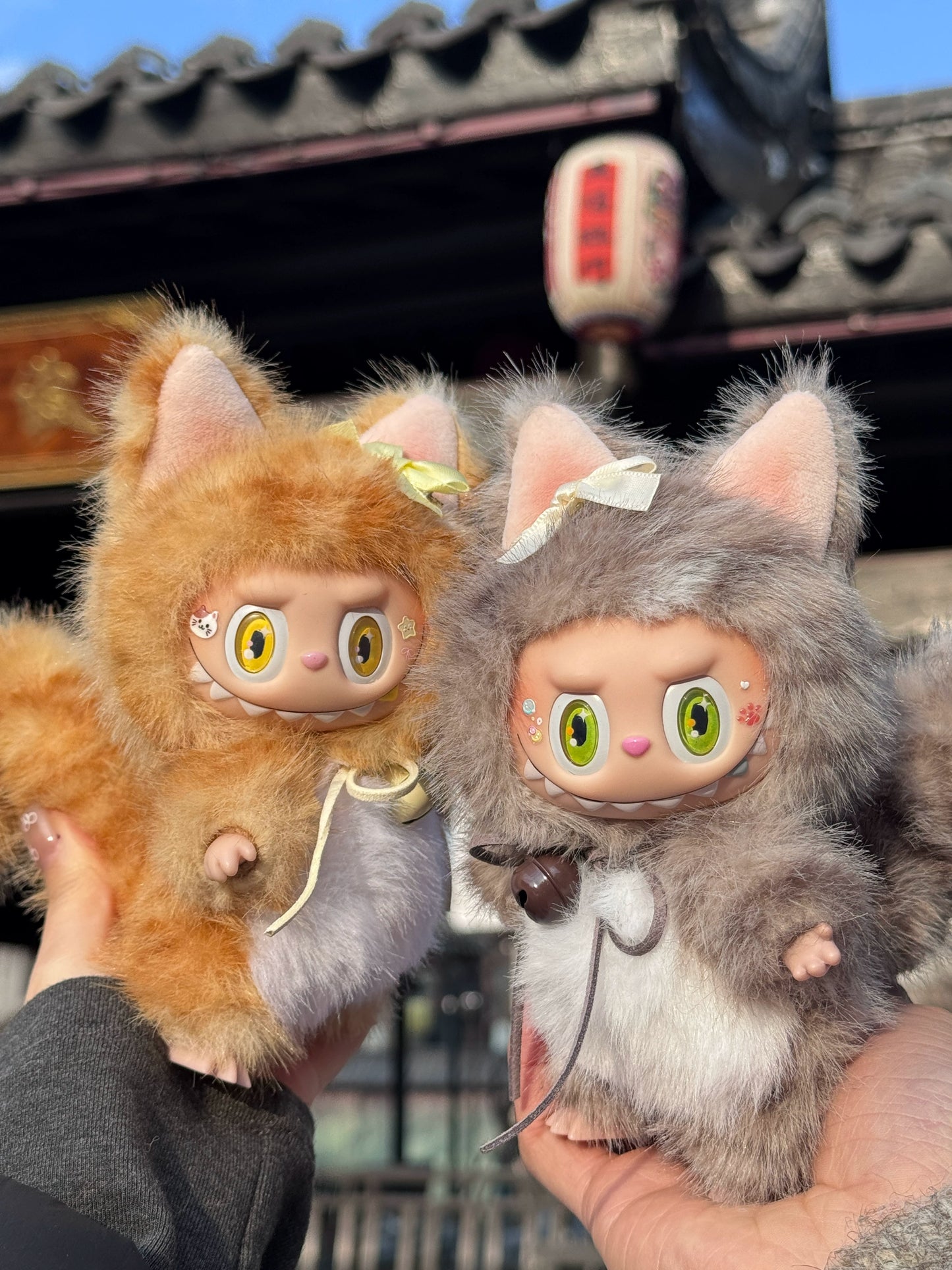 Original handsome gray tabby LABUBU genuine macaron change baby, girl gift