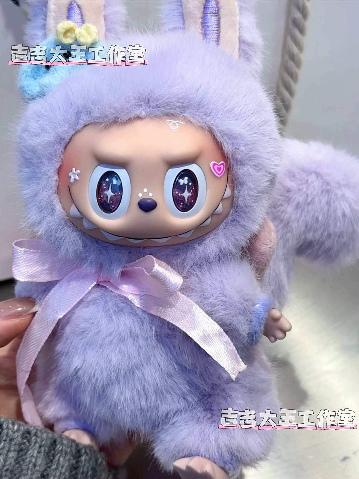 Mashed taro cake LABUBU likes to consult the backstage, a generation of macarons to change babies