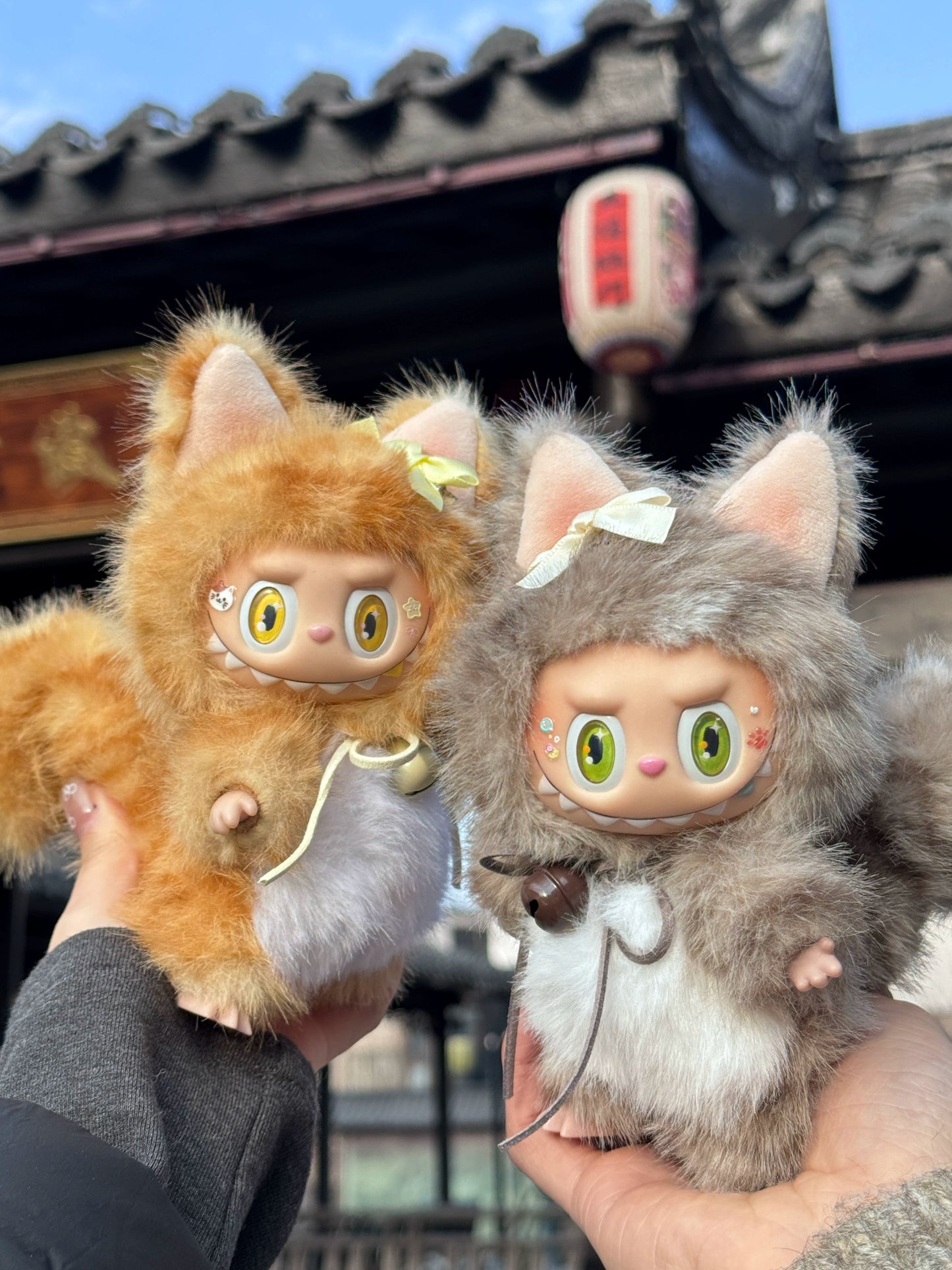 Original handsome gray tabby LABUBU genuine macaron change baby, girl gift