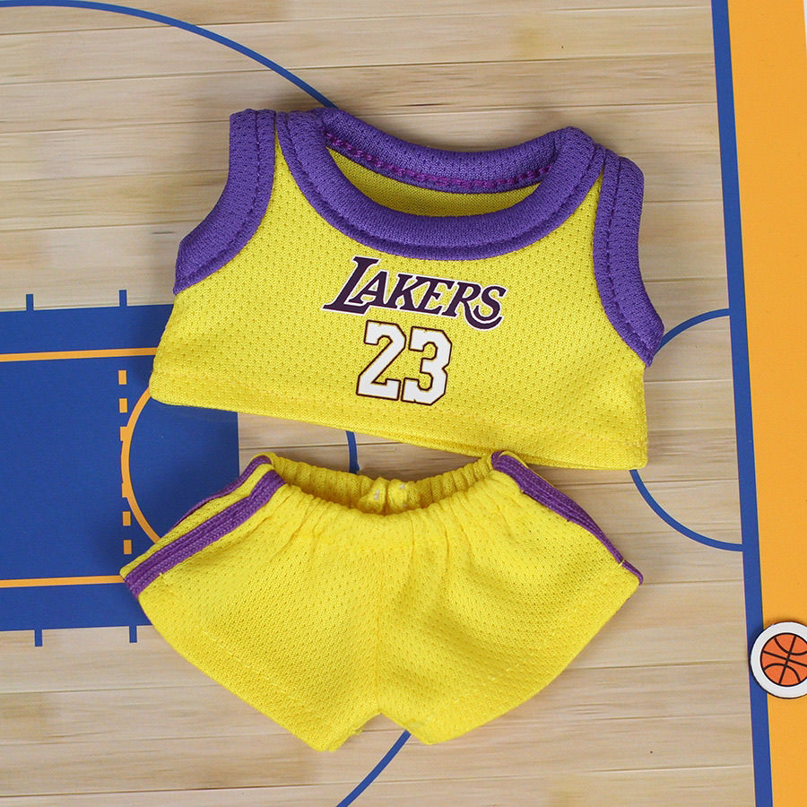 Labubu baby jersey handsome team high value labubu sweater Lakers 8 heart macaron clothes