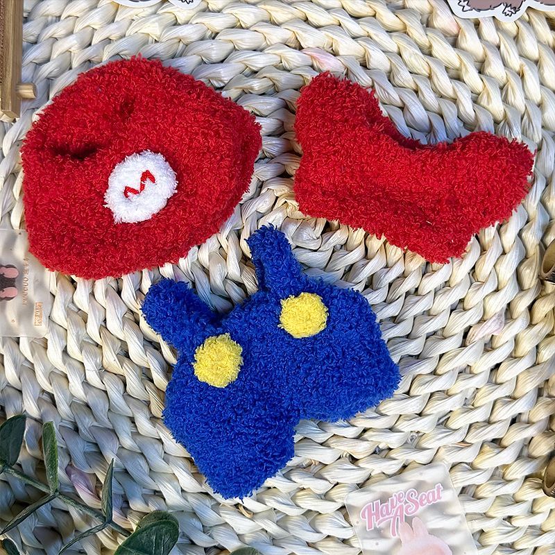 Labubu Clothes Vinyl Macaron Doll One and Two Generations Pendant Sit Party Mario Labubu Baby Clothes
