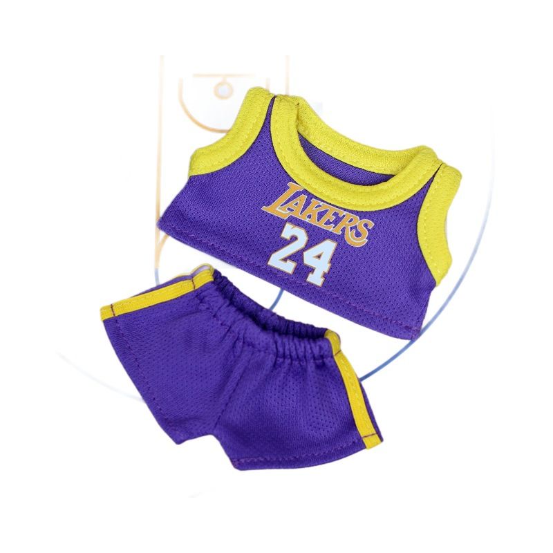 Labubu baby jersey handsome team high value labubu sweater Lakers 8 heart macaron clothes
